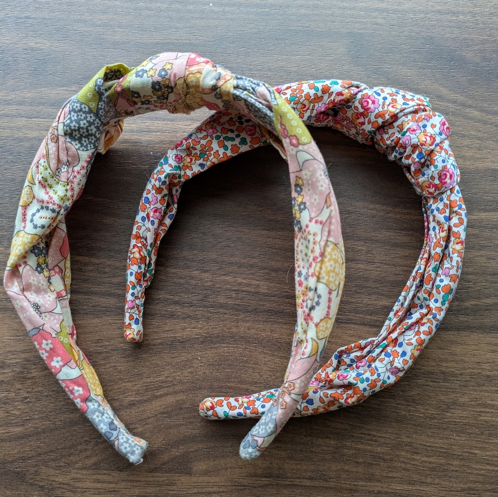 2 J. Crew Liberty of London Floral Cotton Headbands